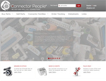 Tablet Screenshot of connectorpeople.com